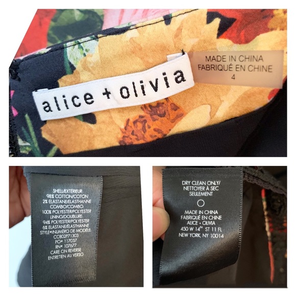 Alice + Olivia Blooming Garden Lush Floral Skirt - Picture 10 of 10